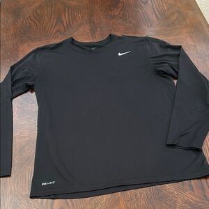 Nike Black Long Sleeve Dri-FIT Shirt